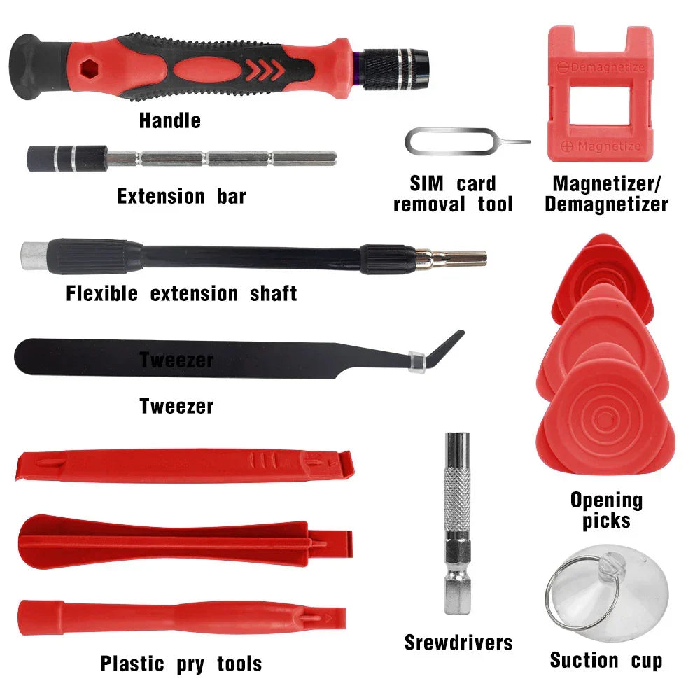Helvano | Präzisions-Schraubendreher-Set 115-in-1 mit Magnet