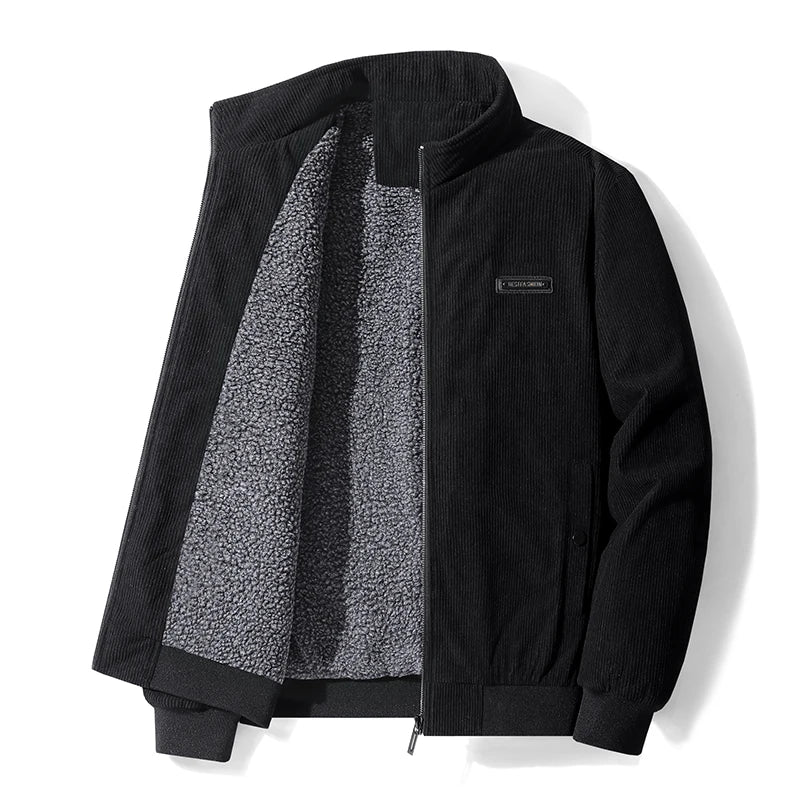 Helvano | Cord-Fleecejacke für Herren