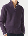 Helvano | Rollkragenpullover aus Wolle mit Zip für Herren