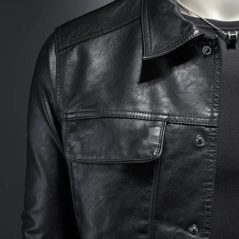 Helvano | Herren Bikerjacke aus Kunstleder