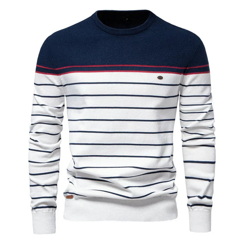 Helvano | Gestreifter Strickpullover für Herren