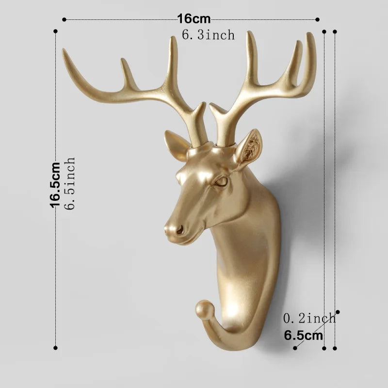 Helvano | Tier-Wandhaken aus Resin für Deko &amp; Ordnung