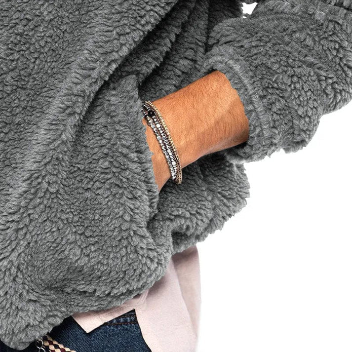 Helvano | Herren Fleecejacke mit Kapuze