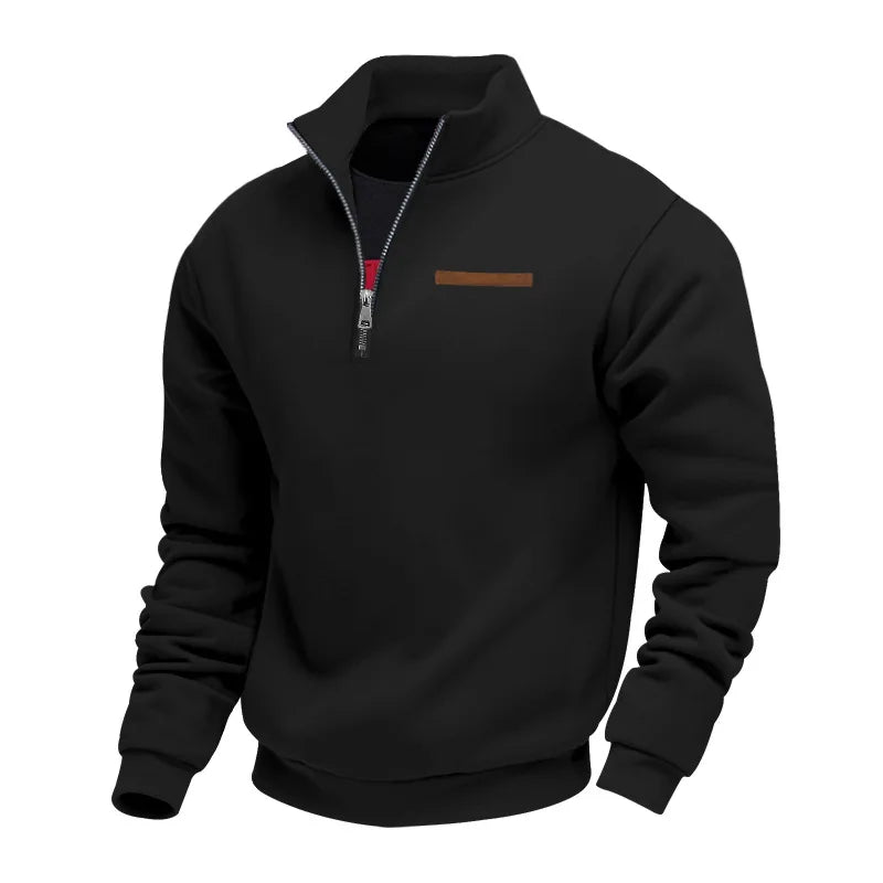 Helvano | Casual Fleece-Sweatshirt für Herren