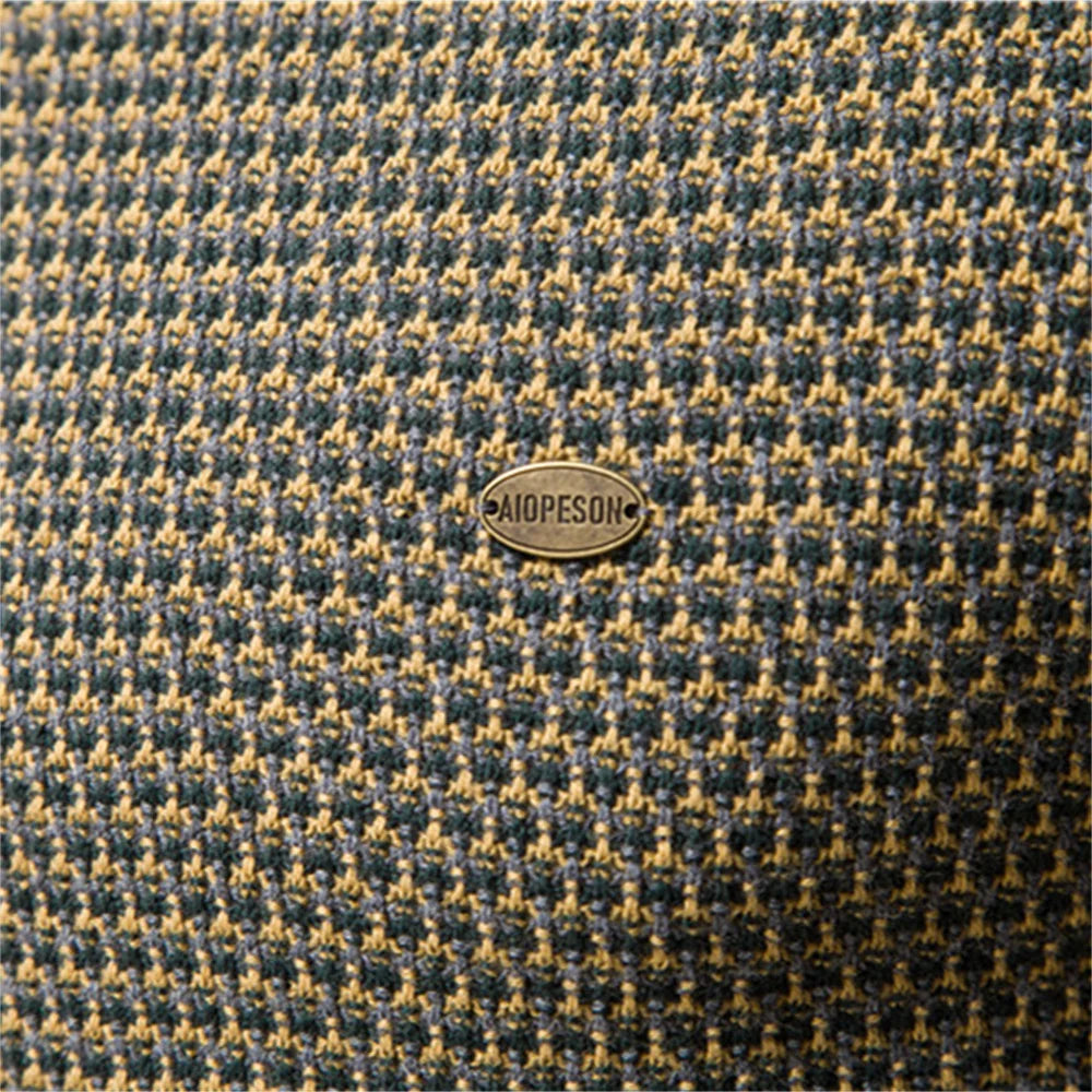 Helvano | Herren Strickpullover mit Karomuster