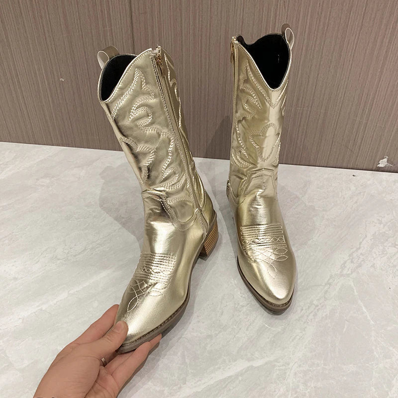 Helvano | Retro Western Cowboystiefel für Damen