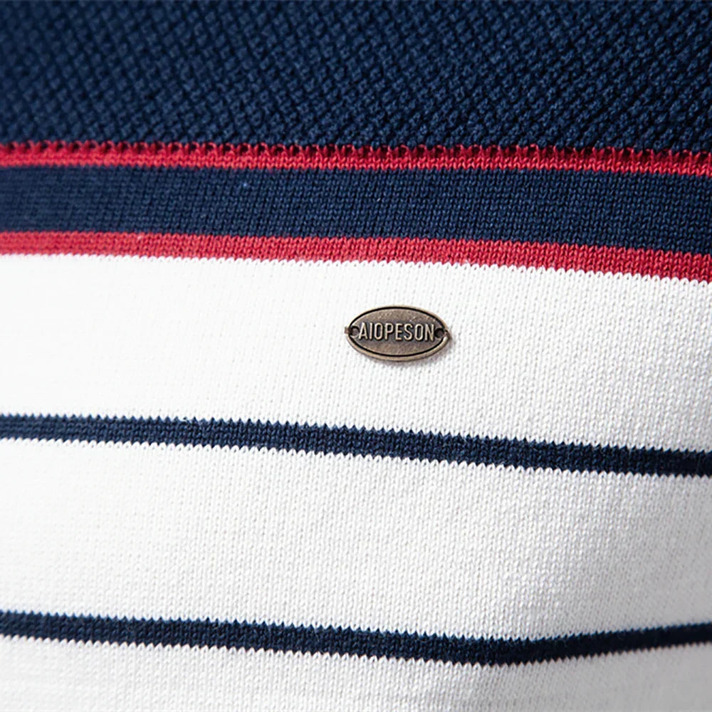 Helvano | Gestreifter Strickpullover für Herren
