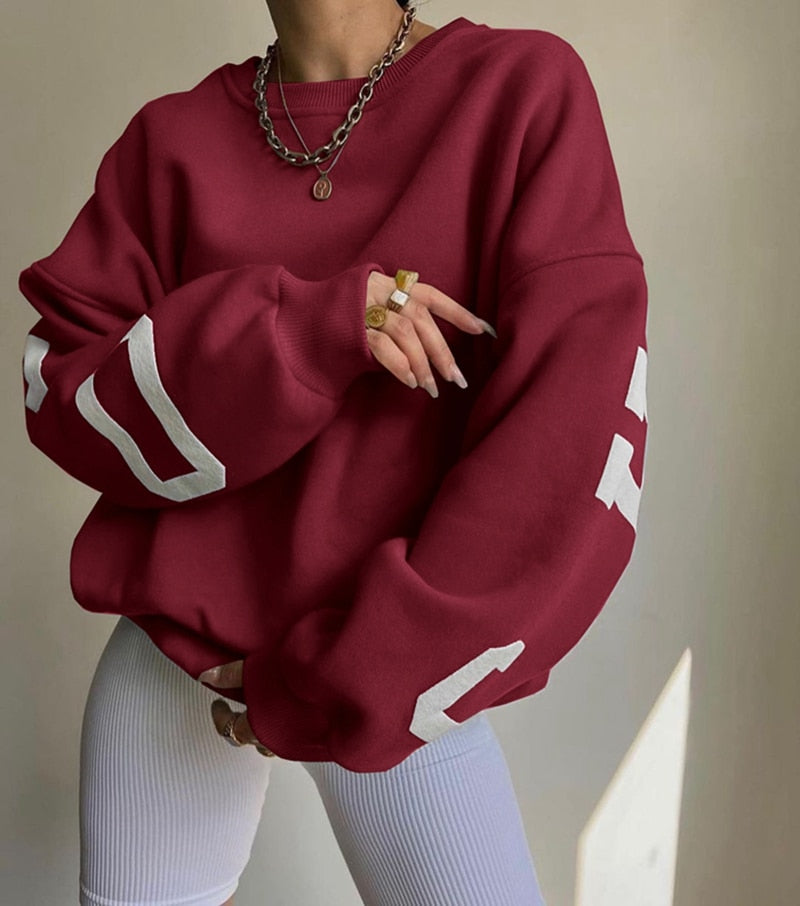 Helvano | Damen Kapuzenpullover mit Rundhals
