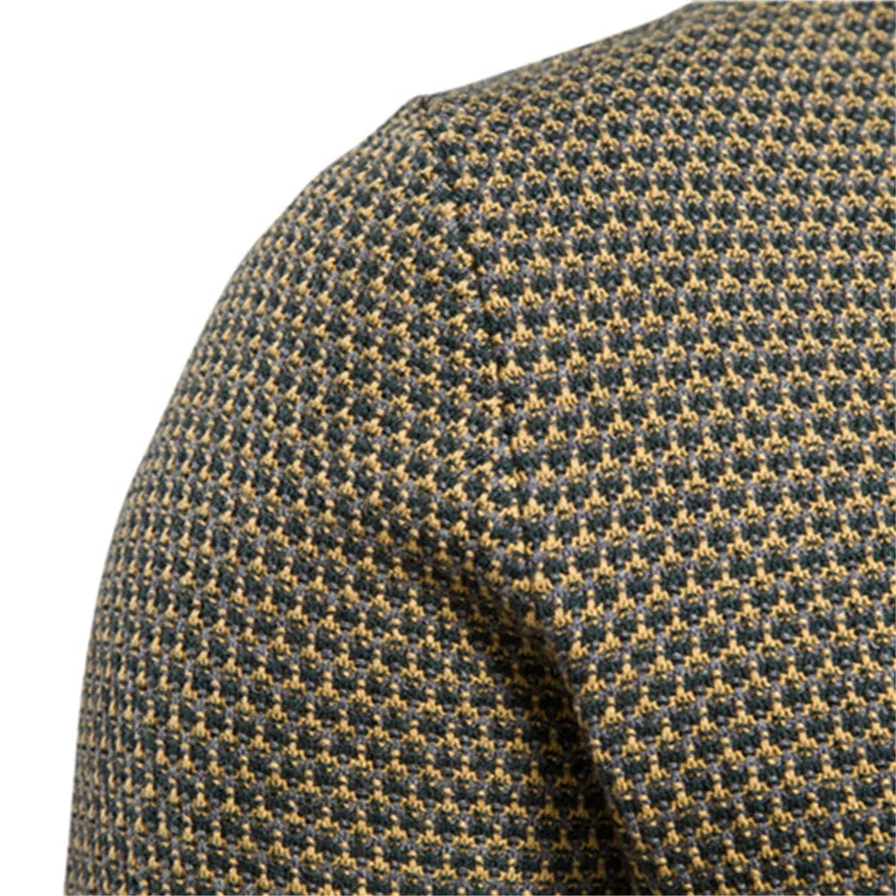 Helvano | Herren Strickpullover mit Karomuster