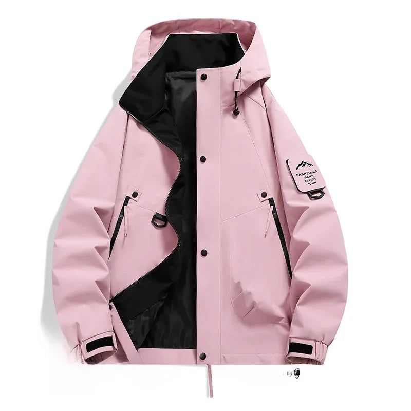 Helvano | Damen Windbreaker mit Kapuze und Stehkragen