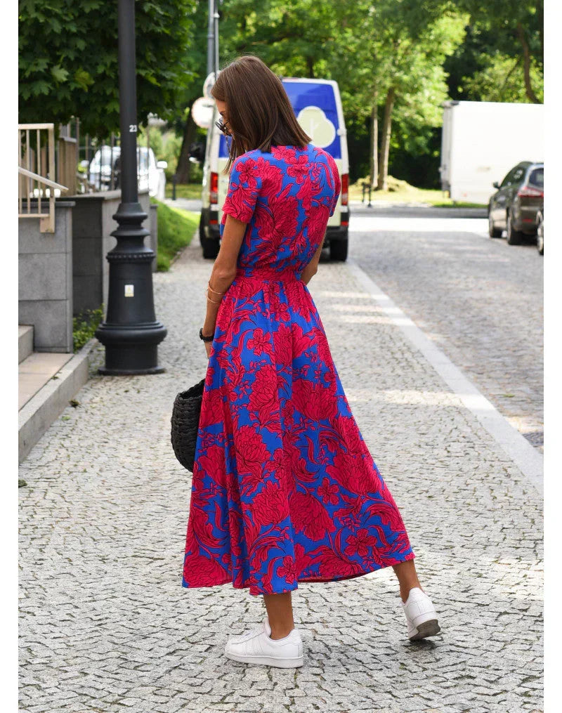 Helvano | Elegantes Damenkleid mit V-Ausschnitt