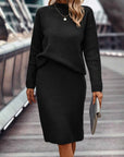 Helvano | Zweiteiliges Strick-Set für Damen – Pullover & Rock