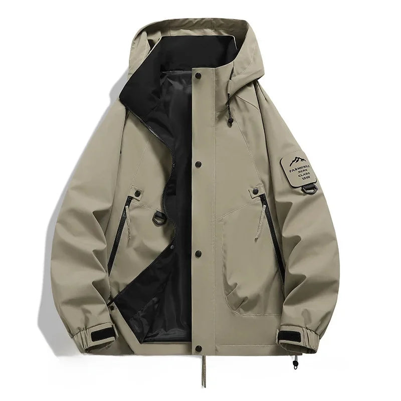 Helvano | Damen Windbreaker mit Kapuze und Stehkragen