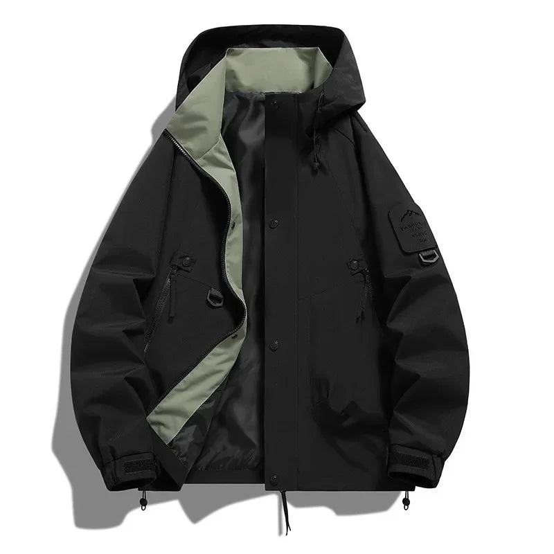 Helvano | Damen Windbreaker mit Kapuze und Stehkragen
