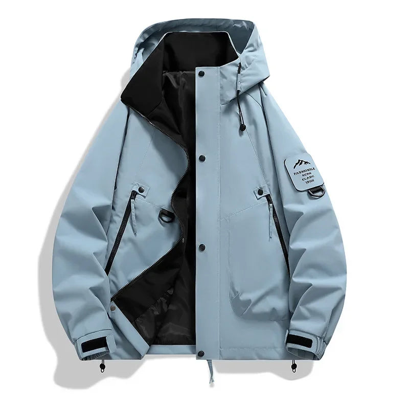 Helvano | Damen Windbreaker mit Kapuze und Stehkragen