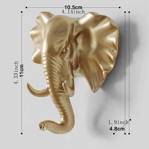 Helvano | Tier-Wandhaken aus Resin für Deko & Ordnung