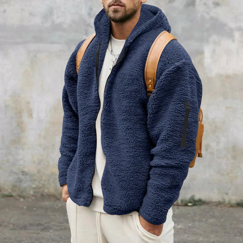 Helvano | Schwere Fleecejacke für Damen in Marineblau