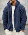 Helvano | Herren Fleecejacke mit Kapuze