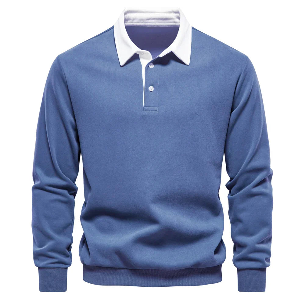 Helvano | Poloshirt-Sweatshirt für Herren