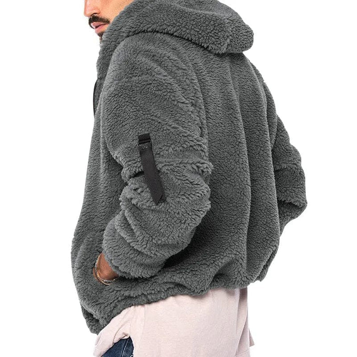 Helvano | Herren Fleecejacke mit Kapuze