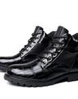 Helvano | Herren Stiefel in Krokoprägung