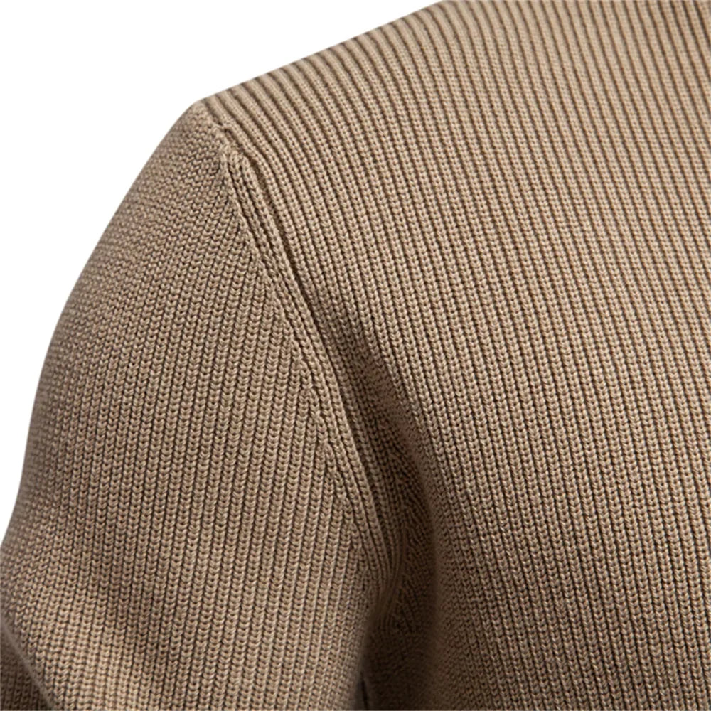 Helvano | Herren-Strickpullover mit Knopfdetail