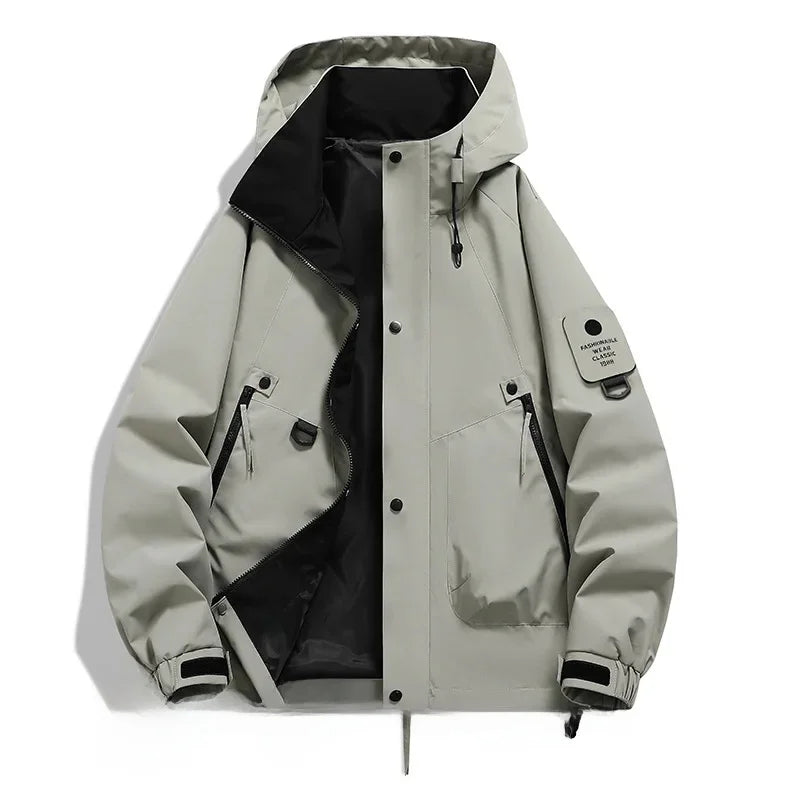Helvano | Damen Windbreaker mit Kapuze und Stehkragen