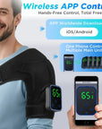 Helvano | Elektrisches Massagegerät mit Wärme für Schulter, Ellenbogen & Knie