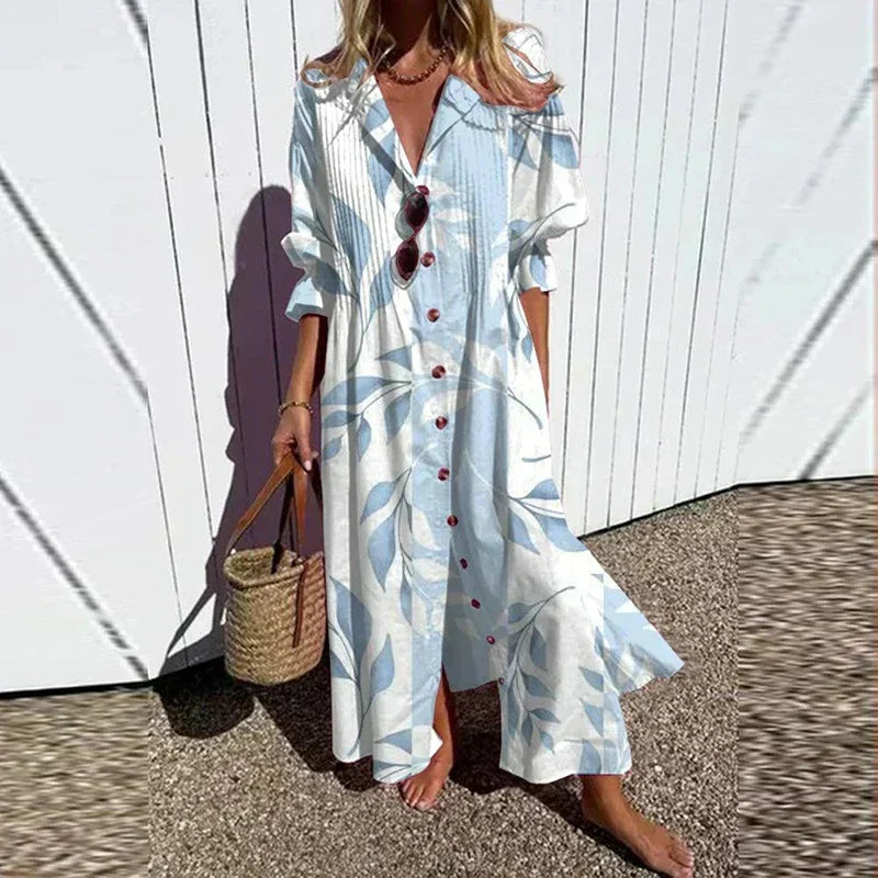 Helvano | Bedrucktes Maxikleid für Damen