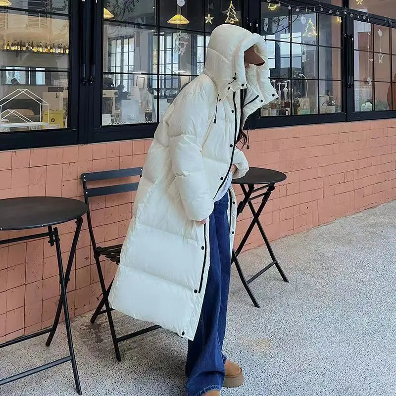 Helvano | Lange Kapuzenjacke für Damen
