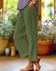 Helvano | Leinenhose mit Relaxed-Schnitt für Damen