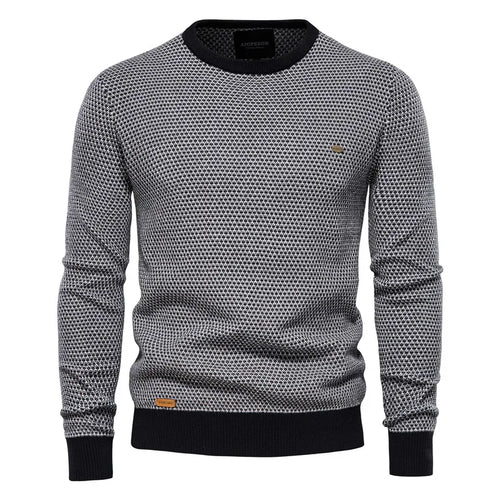 Helvano | Kariertes Strickpullover für Herren