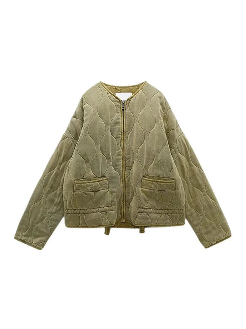 Helvano | Oversized Gesteppte Damenjacke in Schwarz