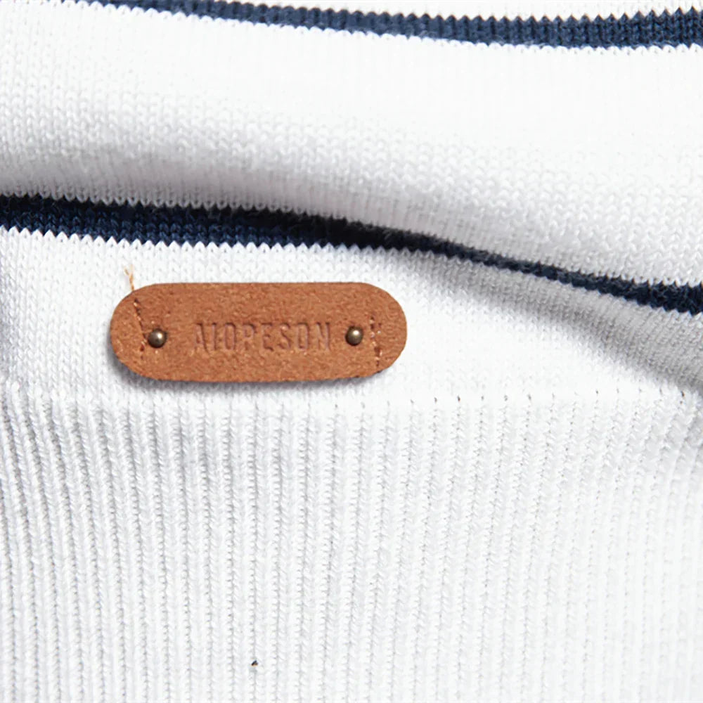 Helvano | Gestreifter Strickpullover für Herren