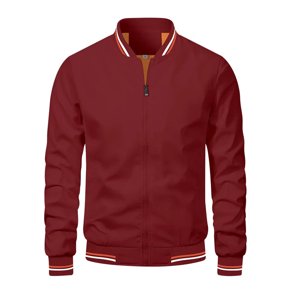 Helvano | Herren Jacke mit Reissverschluss und Kontrast