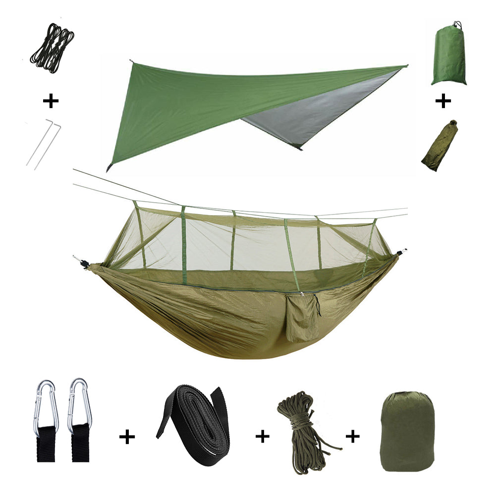 Helvano | Camping-Hängematte für 2 Personen mit Moskitonetz