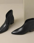 Helvano | Damenstiefelette aus Leder mit Blockabsatz