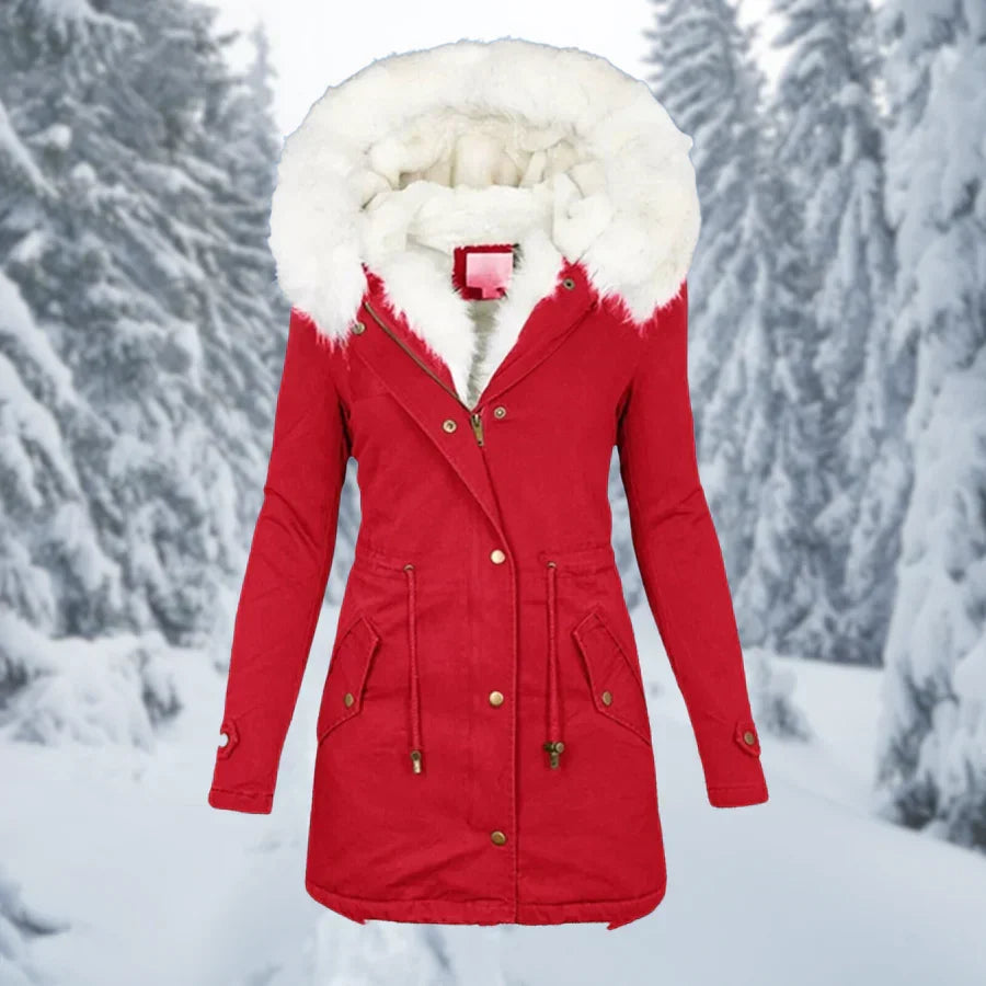 Helvano | Warme Winterjacke für Damen, Mittellang