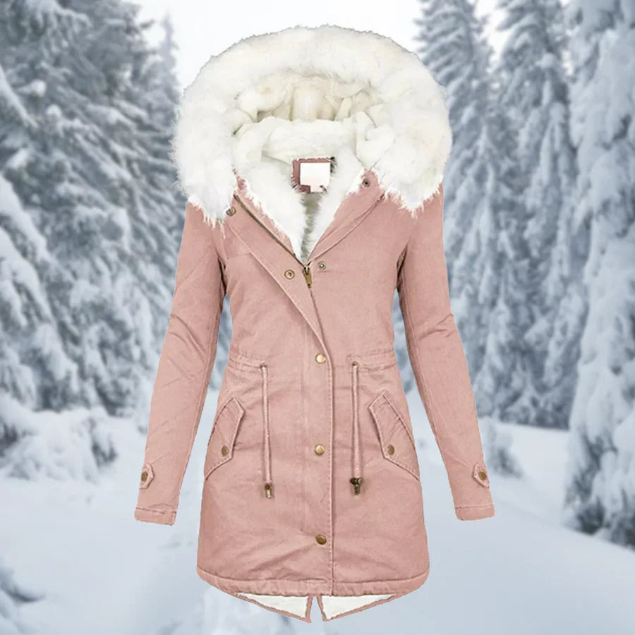 Helvano | Warme Winterjacke für Damen, Mittellang