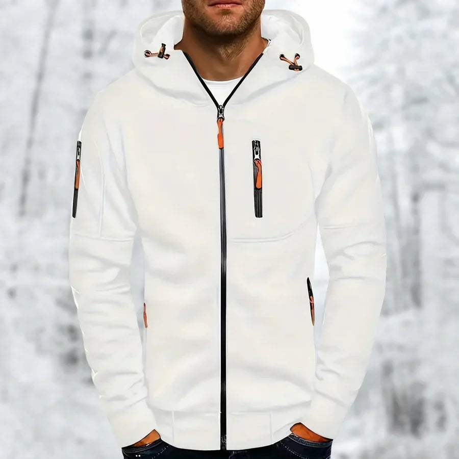 Helvano | Herren-Kapuzenjacke mit Teddyfutter
