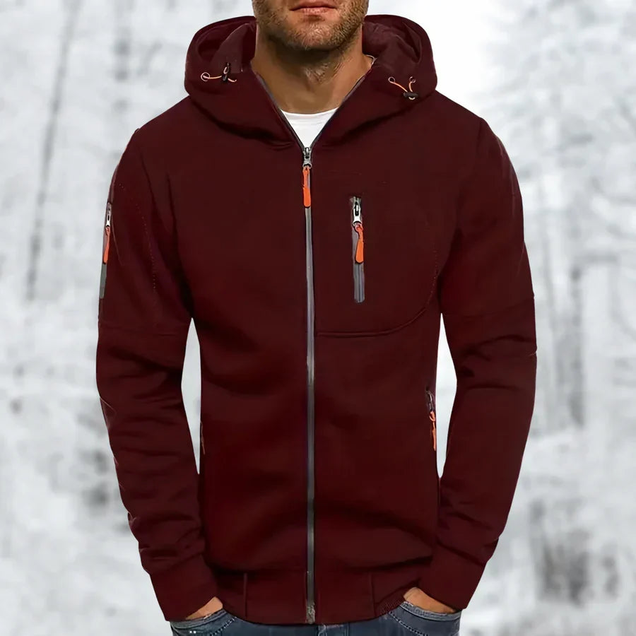 Helvano | Herren-Kapuzenjacke mit Teddyfutter