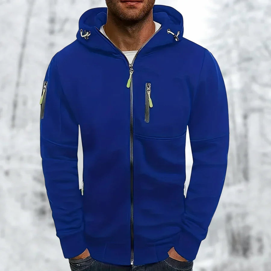 Helvano | Herren-Kapuzenjacke mit Teddyfutter