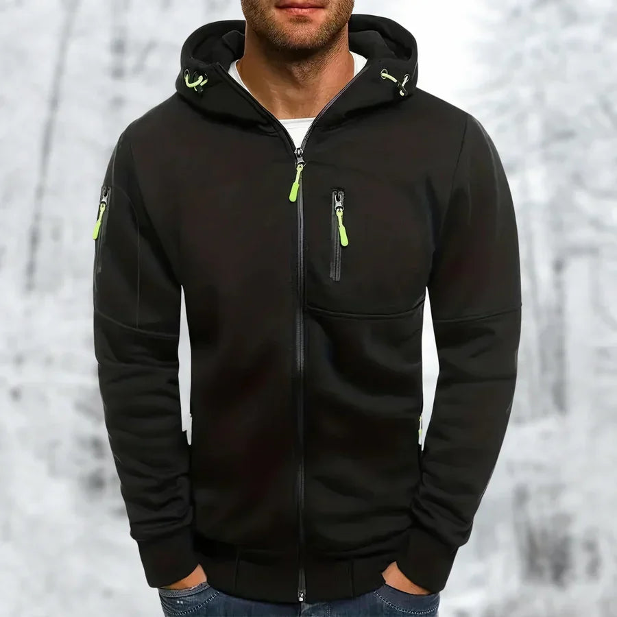 Helvano | Herren-Kapuzenjacke mit Teddyfutter