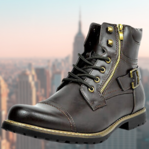 Helvano | Leder-Motorradstiefel für Herren