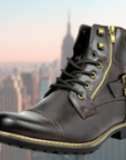 Helvano | Leder-Motorradstiefel für Herren