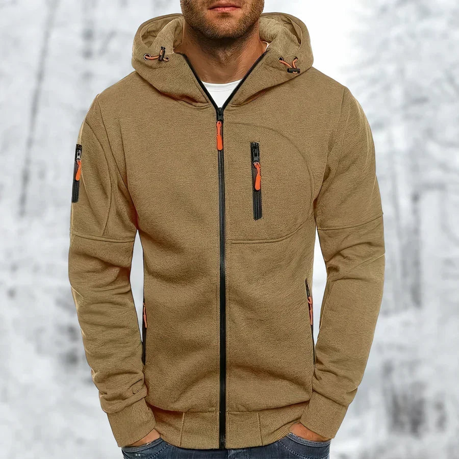 Helvano | Herren-Kapuzenjacke mit Teddyfutter