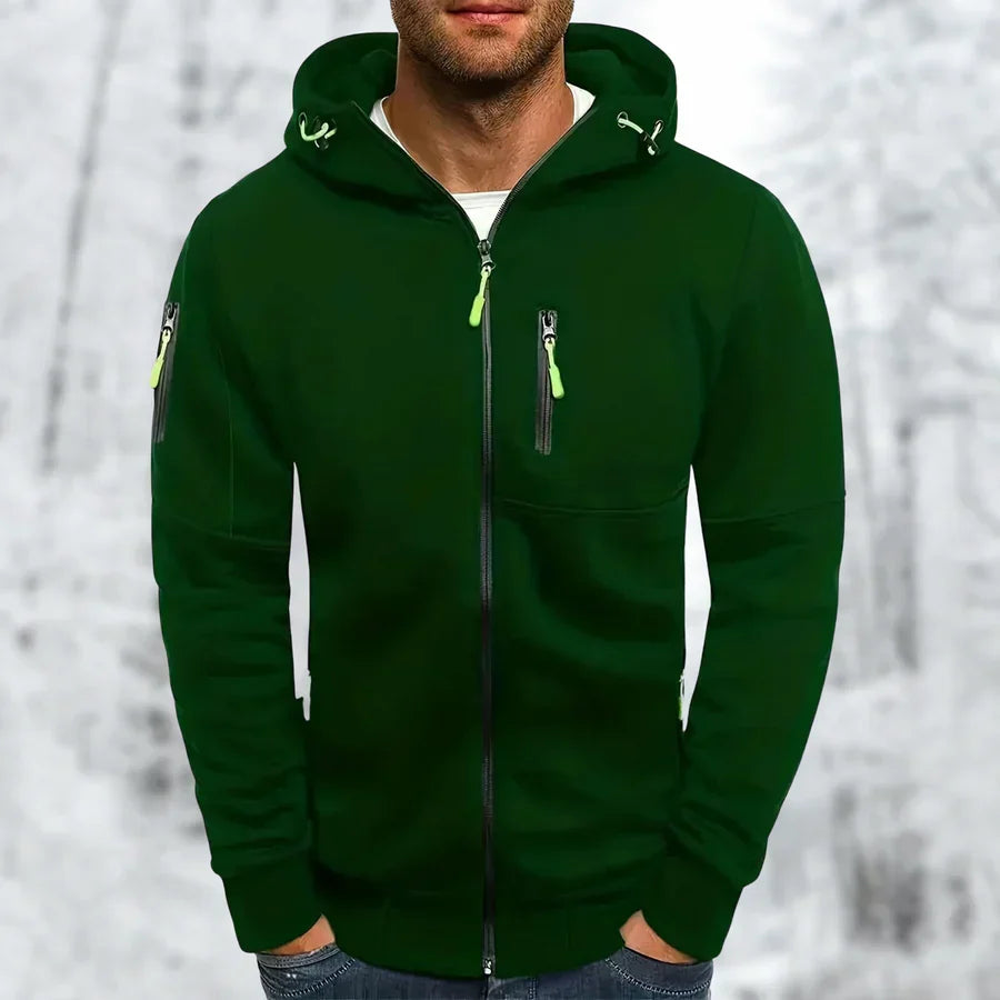 Helvano | Herren-Kapuzenjacke mit Teddyfutter