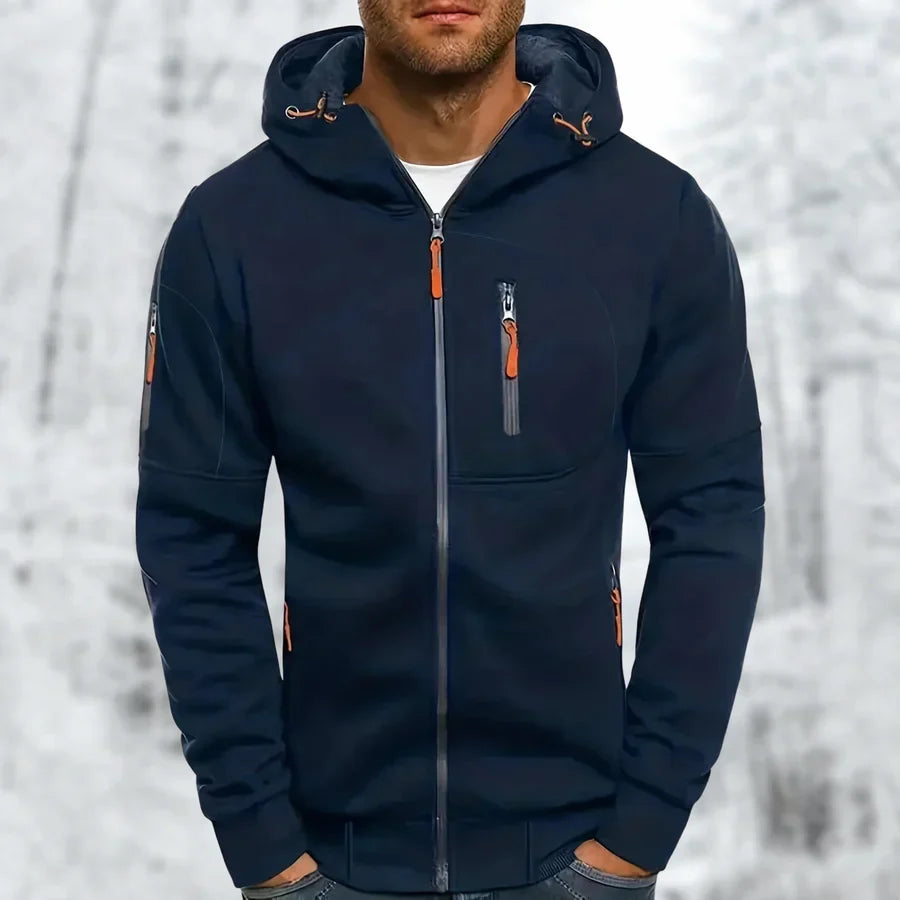 Helvano | Herren-Kapuzenjacke mit Teddyfutter