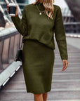 Helvano | Zweiteiliges Strick-Set für Damen – Pullover & Rock