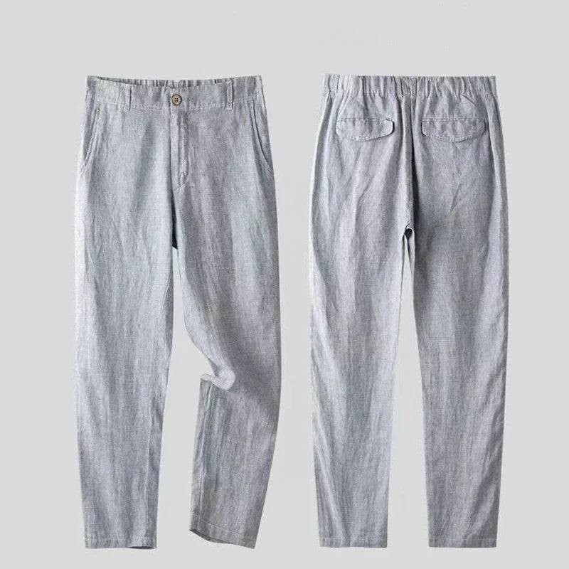 Helvano | Herren Leinen-Set mit Hemd und Hose